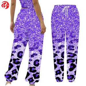 Pantalon de jogging imprimé pour femmes avec poches Pantalon de survêtement taille haute Street Wear Slim Fit pour femmes - Product Image 6