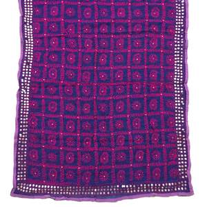 Tradicional bordado a mano Phulkari Dupatta, bordado a mano Phulkari Chanderi Dupatta, Phulkari Dupatta colorido - Product Image 3