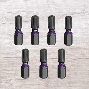 Puntas de Impacto Torx de Grado Industrial y para Bricolaje de 1/4\" y 25 mm, Material S2, OEM ODM - Product Image 1