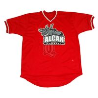 Camiseta de béisbol con gráfico rojo, personalizado de Inglaterra Camiseta con estampado, camisetas de uniforme de equipo de malla de poliéster de manga corta