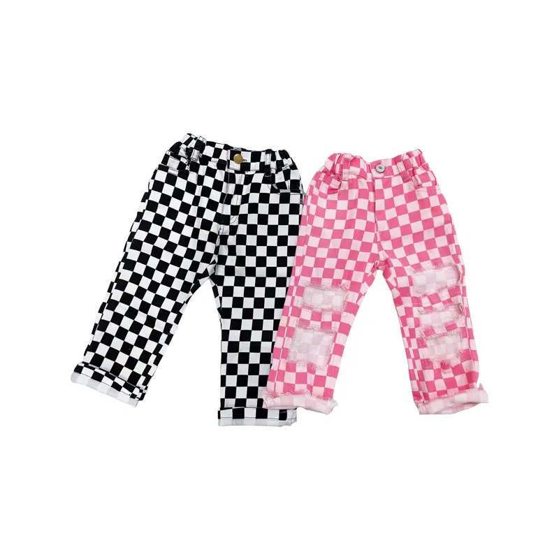 Fashion Trousers For Boy Black White Mesh Kids Long Pant Of Spring Hole Ventilate Toddler Baby Pants