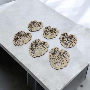 Posavasos modernos de madera de mango, alfombrillas y almohadillas ecológicas hechas a mano únicas, perfectas como regalo, posavasos con estampado de madera natural y esmalte - Product Image 2