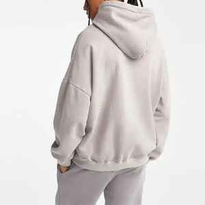 Alta calidad 500 Gsm hombres algodón grueso pesado ácido lavado pulóver Sudadera con capucha de gran tamaño polar gota hombro Sunfaded estilo invierno - Product Image 2