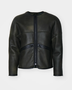 Chaqueta de cuero genuino 2024 para hombre, chaqueta negra de cuero informal - Product Image 6