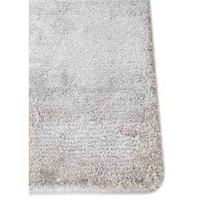 Tapis noué à la main en laine et soie de bambou Aiwb-3034, gris et noir, à motif abstrait, pour usage domestique - Product Image 4