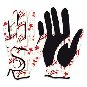 Gant de golf en cuir de conception OEM ODM Cabretta Gants de golf de marque privée Gants de golf de sublimation avec logo personnalisé - Product Image 4