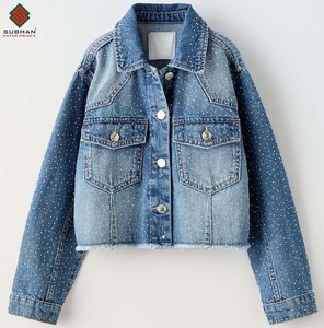 Chaqueta Vaquera Desgastada y Rasgada SAINT MICHAEL x BERBERJIN Azul Chaqueta de Primera Calidad - Product Image 3