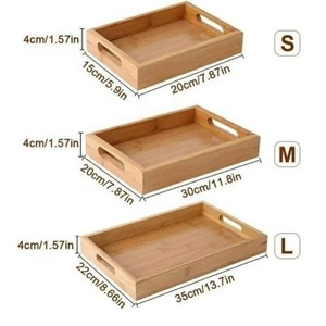 Plateau en bois Art Déco spécial Eid pour la décoration traditionnelle de la maison, les mariages et les célébrations du Ramadan - Product Image 1