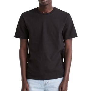 Camiseta de cuello redondo negra de gran tamaño de alta calidad Jersey holgado con impresión de diseño personalizado - Product Image 2