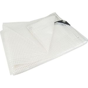 Lona de malla impermeable blanca de peso pesado de tamaño personalizado, tela Industrial de alta calidad, revestimiento de PE, estilo tejido, patrón liso - Product Image 1