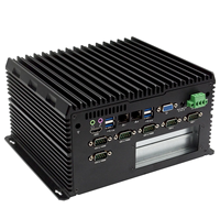 Komputer industri Dual core X86 komputer terpasang sistem barebone mini tanpa kipas komputer industri