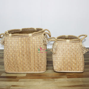 Artex Dong Thap Cestas de Mimbre Tejidas Naturales, Almacenamiento de Hojas de Palma, Cajas de Regalo de Cocina para Arreglo de Hogar y Oficina - Product Image 6