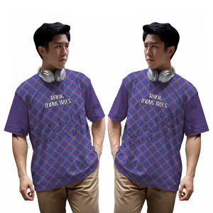 เสื้อยืดลำลองสำหรับผู้ชายในเมืองผ้าฝ้ายระบายอากาศได้ดีทรงโอเวอร์ไซส์เสื้อธรรมดาสำหรับใส่สบายในชีวิตประจำวัน - Product Image 5