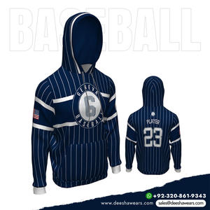 Sudadera con Capucha de Béisbol para Equipo, Estilo Pullover, Uniforme Deportivo, Cálida para Invierno, Transpirable, de Secado Rápido, Absorbe la Humedad, Deesha Wears - Product Image 4