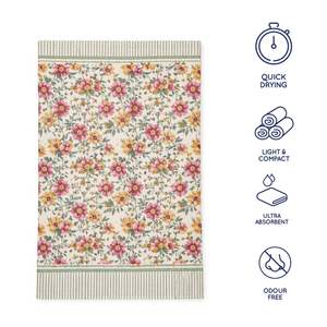 Serviettes de toilette en coton gaufré artisanal de Jaipur, imprimées de motifs floraux, qualité export, super douces, séchage rapide, absorption rapide, de qualité supérieure. - Product Image 5