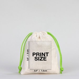 New Year Green Cotton <b>Drawstring</b> Bag 4 5 (10 13 Cm) Personalized Gift <b>Pouch</b> for Bracelets Watches Crafts Packaging - Product Image 1