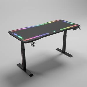 Grande chaise <span class=keywords><strong>de</strong></span> bureau personnalisée à LED RVB pour joueur <span class=keywords><strong>de</strong></span> course <span class=keywords><strong>Table</strong></span> <span class=keywords><strong>de</strong></span> jeu <span class=keywords><strong>de</strong></span> bureau durable avec hauteur réglable Matériau métallique en vente - Product Image 6