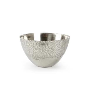Embossed Design Silver Metal Serving Bowl Elegant Centerpiece Bowl for Home Kitchen Dining <b>Table</b> Party Wedding and <b>Buffet</b> Use - Product Image 1