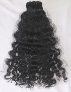 Queue de cheval blonde de luxe super doublement étirée extensions de cheveux humains indiens Remy européens longs de haute qualité - Product Image 3