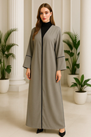 YXA006 Abaya élégante, mode modeste, nouvelle robe en mousseline surdimensionnée pour l'Aïd, design luxueux, personnalisable, prix usine