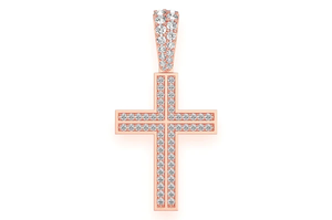 Round Cut Moissanite Diamond 925 <b>Silver</b> Hip Hop Religious Antique Criss Cross <b>Pendant</b> Unique Jewelry Gift <b>Men</b> At Wholesale Price - Product Image 5