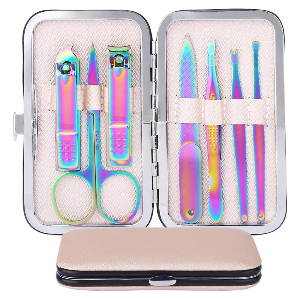 Professional Stainless Steel Material Customized Logo Manicure Kits / Custom OEM Design Manicure Kits For Sale