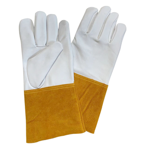 Gants de soudeur de sécurité résistants à la chaleur et au feu à haute température en cuir de vachette de qualité supérieure confortables - Product Image 2