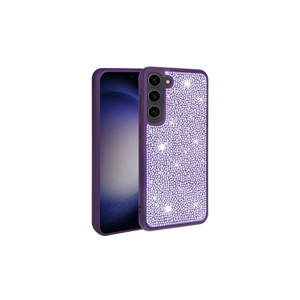 Étui de protection de luxe avec design en strass brillant pour Samsung Galaxy S23 - Violet foncé - Marque SICKOSI - Product Image 1