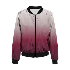 แจ็คเก็ตบอมเบอร์ผ้าแคนวาสแบบซับลิเมชั่นสั่งทำขายส่งสำหรับผู้ชาย กันลม ผลิตในปากีสถาน สีและโลโก้สั่งทำได้ - Product Image 2