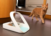 Distributeur automatique de nourriture intelligent RFID pour chats et chiens, identification intelligente, distributeur de repas automatique avec couvercle transparent