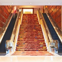 Moquette d'escalier Axminster fabriquée à partir de 80% de laine de Nouvelle-Zélande et de 20% de nylon 6, sensation confortable sous les pieds pour les escaliers d'hôtels de luxe