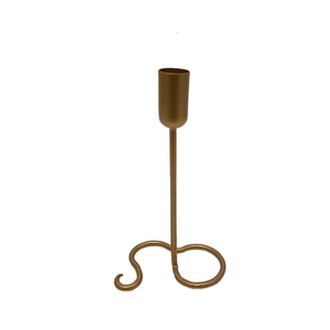 Candelabro cónico de Metal de gran diseño con acabado dorado decorativo de iluminación para el hogar y el cono de vela de Navidad - Product Image 1