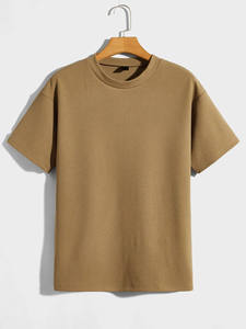 เสื้อยืดสำหรับผู้ชายแบบแห้งเร็วเสื้อยืดโอเวอร์ไซส์220ผ้าคอตตอนธรรมดาไม่มีลวดลายคุณภาพระดับพรีเมียม - Product Image 2