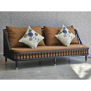 Sofa <b>Bench</b> with Wooden Slats & Fabric Upholstery 180x80cm Convertible SFB68089 - Product Image 6
