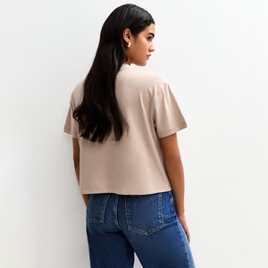 CAMISETA LISA PARA MUJER CAMISETA DE MANGA LARGA CON CUELLO REDONDO Camiseta en blanco para mujer Camiseta personalizada de algodón con serigrafía teñida lisa - Product Image 2