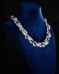 Collar de Cadena Cruzada de Plata de Ley 925 con Moissanita, Colgante de Lujo para Hombre, Estilo Hip Hop, Eslabones Cubanos, 100g - Product Image 2