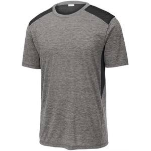 Camisetas de Verano para Hombre en Color Gris y Negro en Contraste, Camisetas de Algodón y Poliéster, Fabricación Personalizada OEM, Camisetas de Alta Calidad para Adultos - Product Image 5