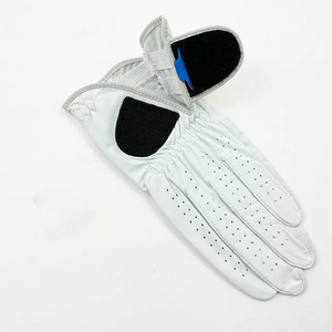 Guantes de Golf de Piel de Oveja Cabretta de Alta Calidad con Logotipo Personalizado OEM, Color Personalizado, Antideslizantes, Impermeables, de Cuero Genuino, para Mano Izquierda o Derecha - Product Image 2