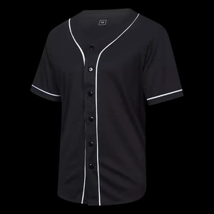 Camiseta de béisbol con logotipo personalizado de servicio OEM, superventas, uniforme de entrenamiento al por mayor, transpirable e impreso para hombre, venta - Product Image 4