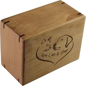 Urnes pour animaux de compagnie pour chiens cendres cendres de crémation en bois pour chiens chats cendres mémorial souvenir funérailles avec gravure personnalisée - Product Image 3