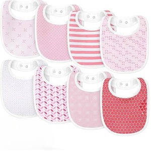 Bavoirs pour bébé en mousseline douce, écologiques, antibactériens, en coton, avec fermeture à bouton-pression pour les bébés qui font leurs dents, design unisexe - Product Image 3