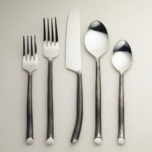 Noir Métal Antique Poignée Cuisine Noir Métal Argent 5 Pcs 304 SS Dîner Couteau Cuillères et Fourchette Couverts En Acier Inoxydable Couverts - Product Image 2