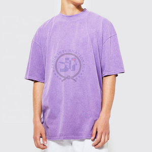 Camiseta de gran tamaño con lavado ácido 2024 para hombre, personalizado logotipo gráfico, diseño Vintage de talla grande, gráfico personalizable de algodón pesado - Product Image 1