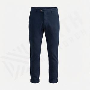 Pantalones Chinos Extra Grandes para Hombre, Cintura Alta, Logotipo Personalizado, Corte Recto, Rayas Curvas, Transpirables, Ropa Casual - Product Image 1
