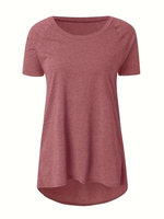 T-shirt à manches courtes col rond imprimé vintage pour femme, lot de 3 pièces, en Spandex, lavage enzymatique, emballage personnalisé, décontracté, motifs diamants, séchage rapide