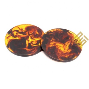 Posavasos de cerámica cuadrado de hueso de cuerno, soporte de bebida de resina de madera clásico de alta calidad, diseño único, decoración del hogar, soporte de taza más vendido - Product Image 1