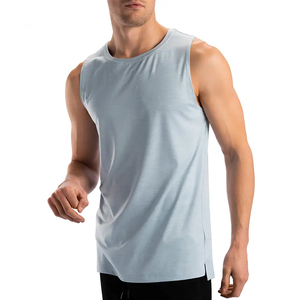 Camiseta sin mangas de gimnasio ligera para hombre de gran oferta | Ropa deportiva ecológica transpirable de secado rápido de 100% algodón para entrenamiento deportivo - Product Image 5
