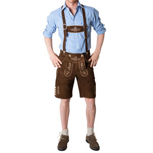 Hosen มีดหนังแท้สำหรับผู้ชาย,มีดหนังแท้คุณภาพสูงแบบดั้งเดิมบาวาเรีย Oktoberfest - Product Image 5