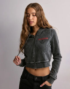 Best Selling Custom <b>Black</b> Drop Shoulder <b>Women's</b> Big T Shrunken Hoodie Anti-Wrinkle And Breathable Hoodies <b>Women's</b> Zip Up Hoodie - Product Image 4