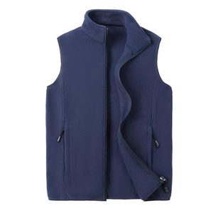 Respirant décontracté hommes vêtements de chasse polaire réversible gilet veste imperméable toile broderie personnalisée Logo hiver chaud - Product Image 1